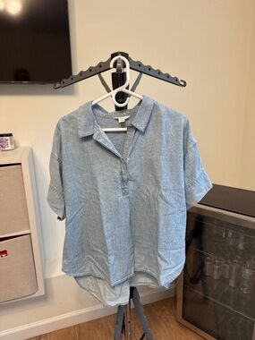 Caslon denim shirt size l